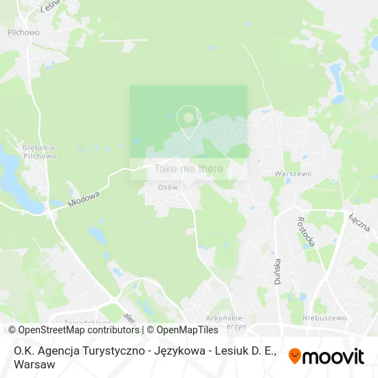Карта O.K. Agencja Turystyczno - Językowa - Lesiuk D. E.