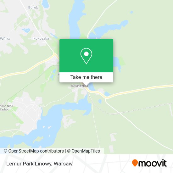 Lemur Park Linowy map