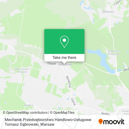 Mechanik Przedsiębiorstwo Handlowo-Usługowe Tomasz Dąbrowski map