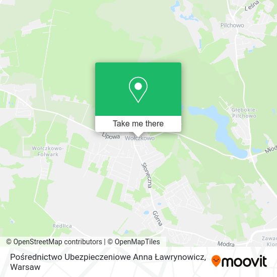 Pośrednictwo Ubezpieczeniowe Anna Ławrynowicz map