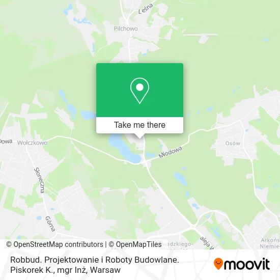 Карта Robbud. Projektowanie i Roboty Budowlane. Piskorek K., mgr Inż