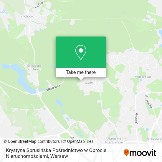 Krystyna Sprusińska Pośrednictwo w Obrocie Nieruchomościami map