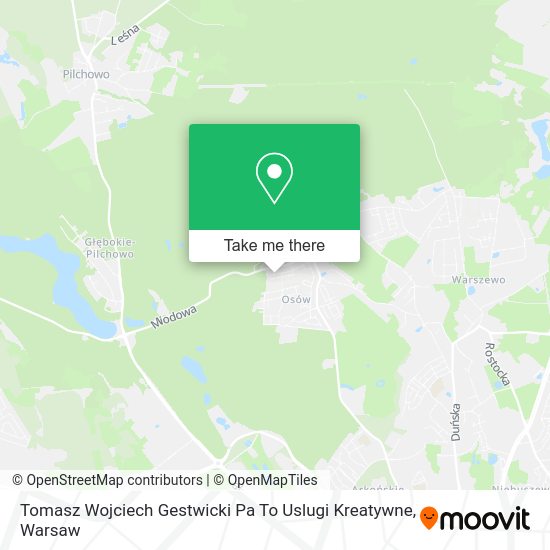 Tomasz Wojciech Gestwicki Pa To Uslugi Kreatywne map