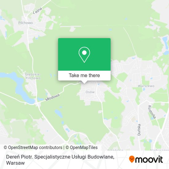 Dereń Piotr. Specjalistyczne Usługi Budowlane map