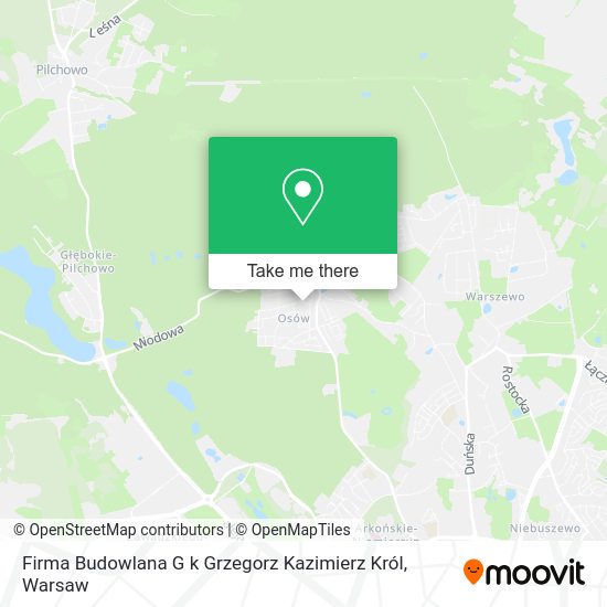 Firma Budowlana G k Grzegorz Kazimierz Król map