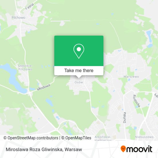 Miroslawa Roza Gliwinska map