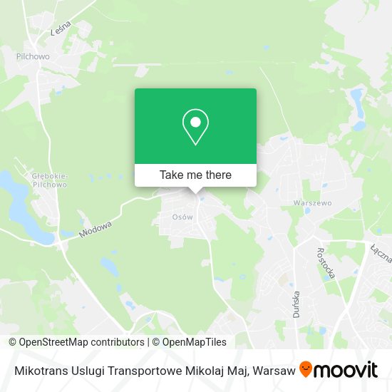 Mikotrans Uslugi Transportowe Mikolaj Maj map