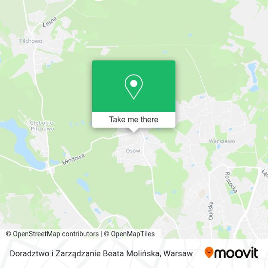 Карта Doradztwo i Zarządzanie Beata Molińska