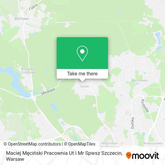 Maciej Męciński Pracownia Ut i Mr Spwsz Szczecin map