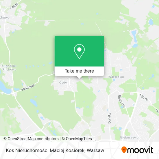 Карта Kos Nieruchomości Maciej Kosiorek