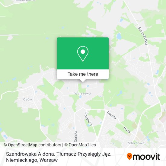 Szandrowska Aldona. Tłumacz Przysięgły Jęz. Niemieckiego map