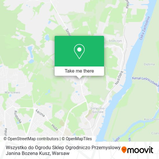 Wszystko do Ogrodu Sklep Ogrodniczo Przemyslowy Janina Bozena Kusz map