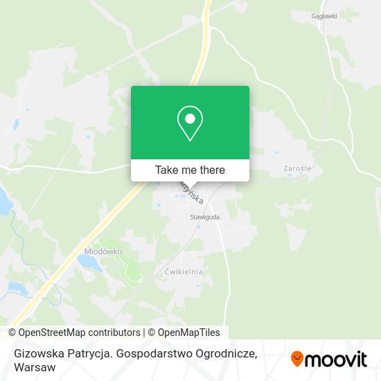 Gizowska Patrycja. Gospodarstwo Ogrodnicze map