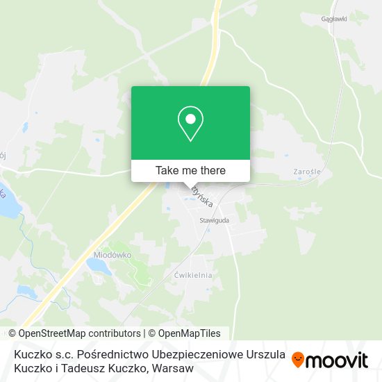 Kuczko s.c. Pośrednictwo Ubezpieczeniowe Urszula Kuczko i Tadeusz Kuczko map