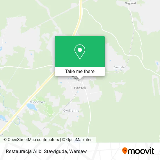 Карта Restauracja Alibi Stawiguda