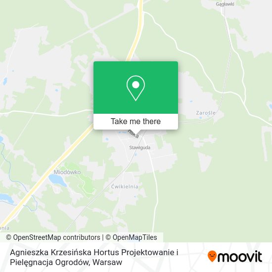 Agnieszka Krzesińska Hortus Projektowanie i Pielęgnacja Ogrodów map