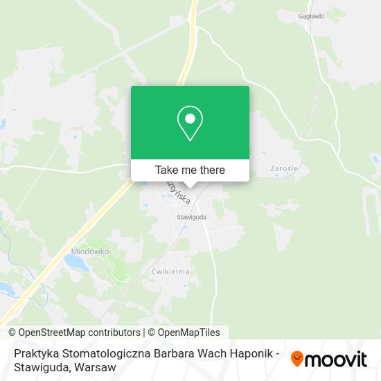 Praktyka Stomatologiczna Barbara Wach Haponik - Stawiguda map