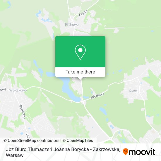 Jbz Biuro Tłumaczeń Joanna Borycka - Zakrzewska map