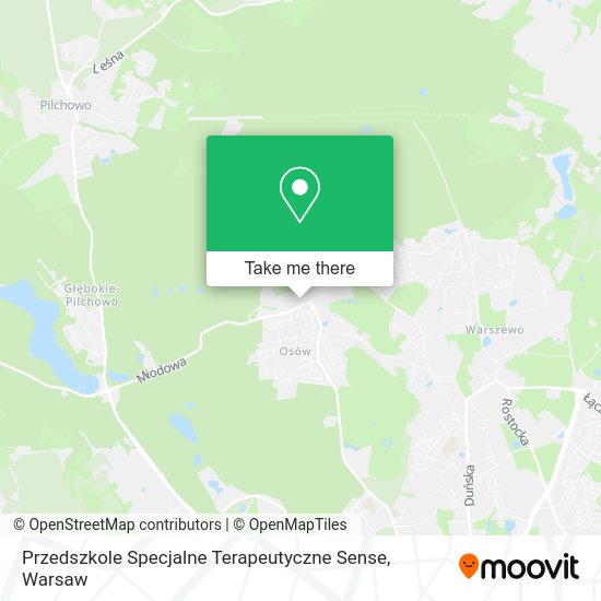 Карта Przedszkole Specjalne Terapeutyczne Sense