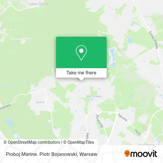 Pioboj Marine. Piotr Bojanowski map