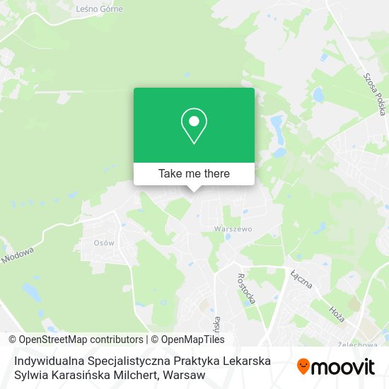 Indywidualna Specjalistyczna Praktyka Lekarska Sylwia Karasińska Milchert map