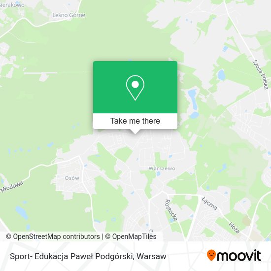 Sport- Edukacja Paweł Podgórski map