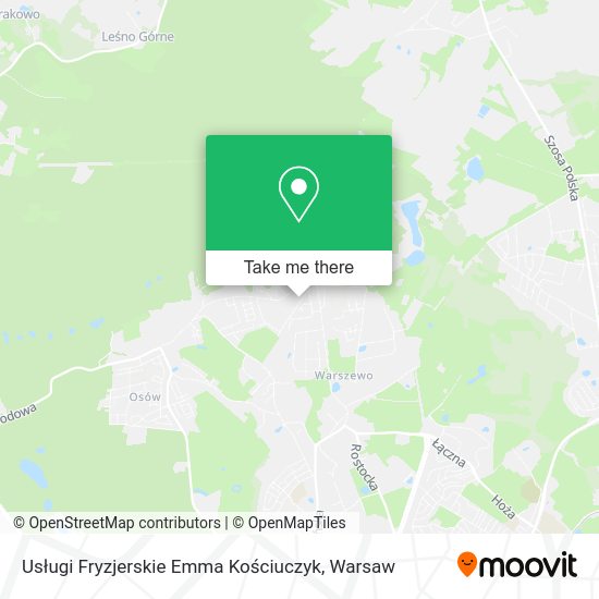 Usługi Fryzjerskie Emma Kościuczyk map