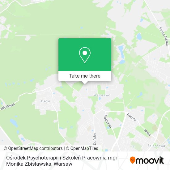 Ośrodek Psychoterapii i Szkoleń Pracownia mgr Monika Zbisławska map