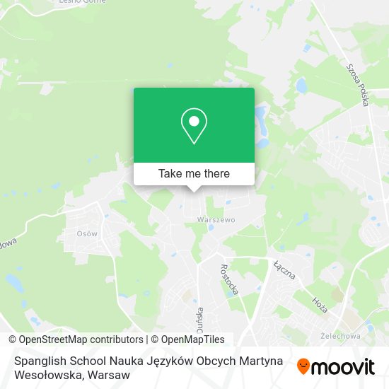 Spanglish School Nauka Języków Obcych Martyna Wesołowska map