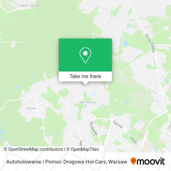 Autoholowanie i Pomoc Drogowa Hol-Cars map