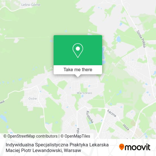 Indywidualna Specjalistyczna Praktyka Lekarska Maciej Piotr Lewandowski map