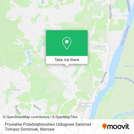 Prywatne Przedsiębiorstwo Usługowe Sanimax Tomasz Dominiak map