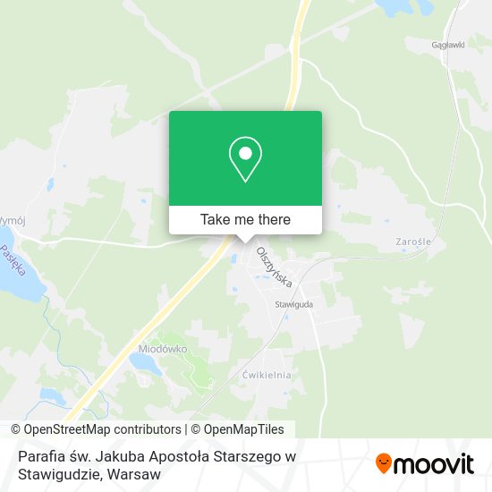 Parafia św. Jakuba Apostoła Starszego w Stawigudzie map