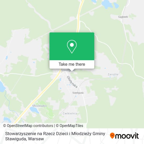 Stowarzyszenie na Rzecz Dzieci i Młodzieży Gminy Stawiguda map