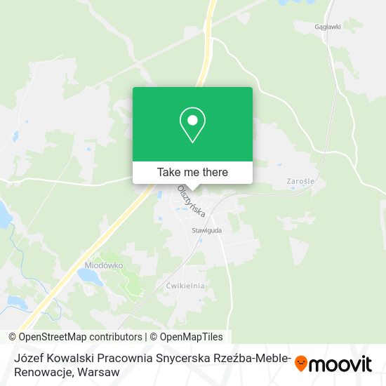 Józef Kowalski Pracownia Snycerska Rzeźba-Meble-Renowacje map