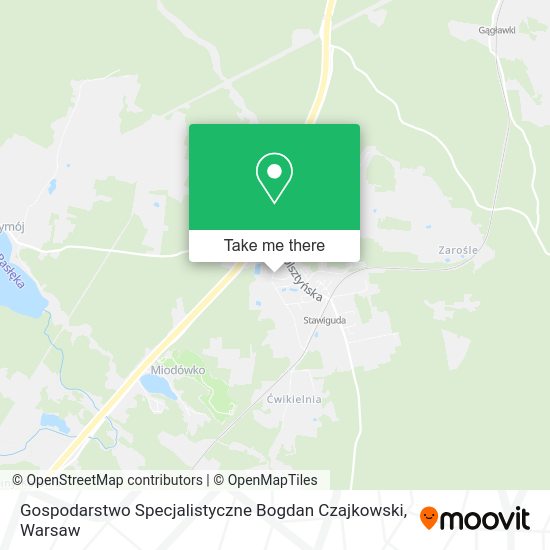 Gospodarstwo Specjalistyczne Bogdan Czajkowski map