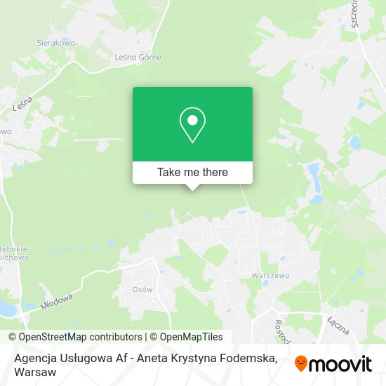 Agencja Usługowa Af - Aneta Krystyna Fodemska map