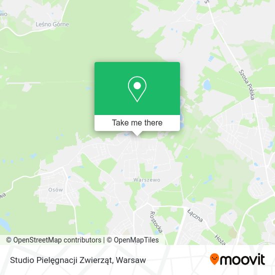 Studio Pielęgnacji Zwierząt map