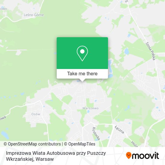 Imprezowa Wiata Autobusowa przy Puszczy Wkrzańskiej map