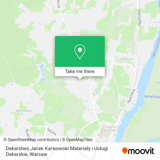 Dekarstwo Jacek Karwowski Materiały i Usługi Dekarskie map