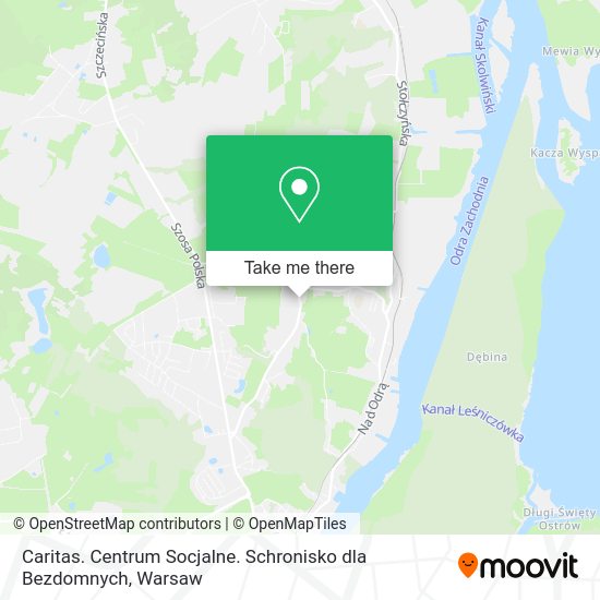 Caritas. Centrum Socjalne. Schronisko dla Bezdomnych map