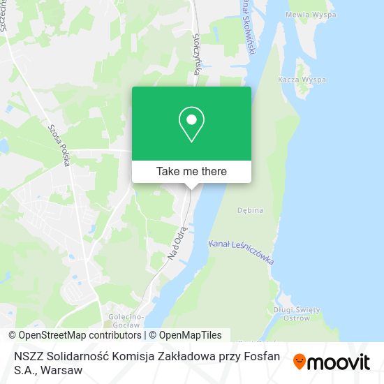 NSZZ Solidarność Komisja Zakładowa przy Fosfan S.A. map