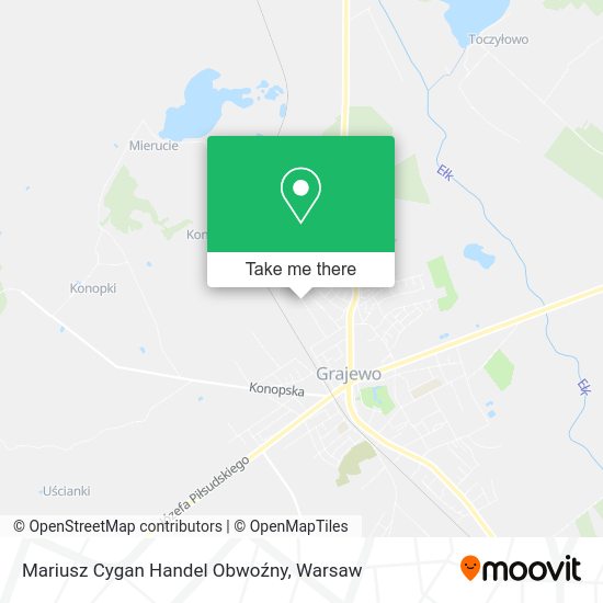 Mariusz Cygan Handel Obwoźny map