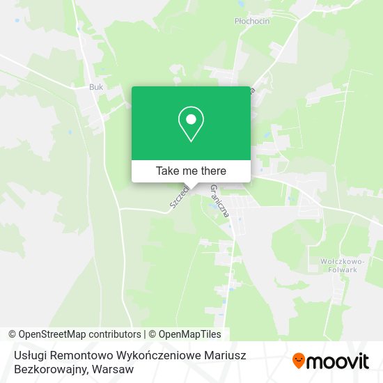 Usługi Remontowo Wykończeniowe Mariusz Bezkorowajny map