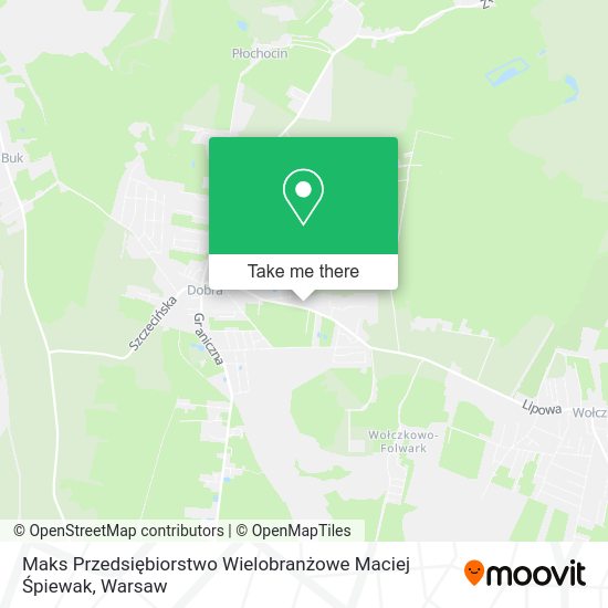 Maks Przedsiębiorstwo Wielobranżowe Maciej Śpiewak map