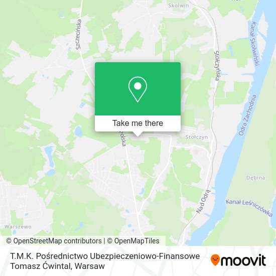 T.M.K. Pośrednictwo Ubezpieczeniowo-Finansowe Tomasz Ćwintal map