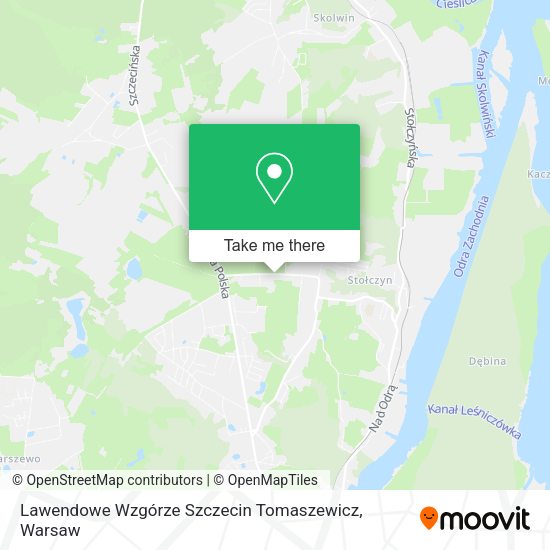 Lawendowe Wzgórze Szczecin Tomaszewicz map