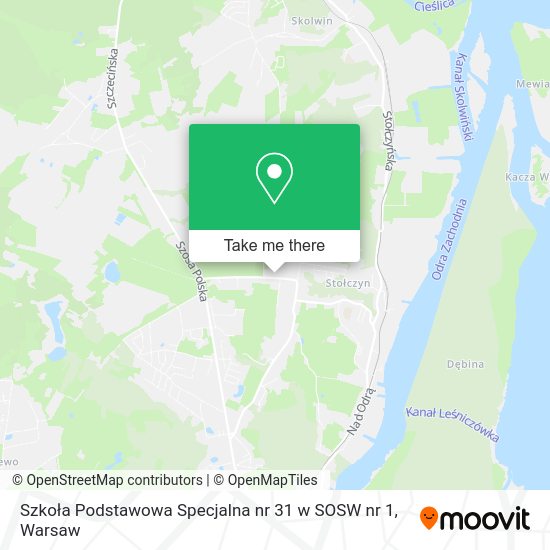 Szkoła Podstawowa Specjalna nr 31 w SOSW nr 1 map