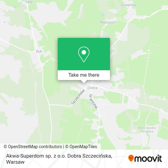 Akwa-Superdom sp. z o.o. Dobra Szczecińska map