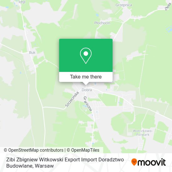 Zibi Zbigniew Witkowski Export Import Doradztwo Budowlane map